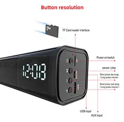 Bluetooth Колонка годинник з будильником Adler AD 1191 - мініатюра 6