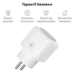 Розумна розетка Tuya Smart Wi-Fi 20А з лічильником електроенергії із підключенням до телефону - мініатюра 4