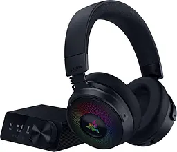 Гарнітура ігрова Razer Kraken V4 Pro, mini-jack/USB-A/BT/WL, RGB, чорний - мініатюра 7