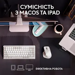 Мишка Logitech MX Master 3S For Mac Performance Wireless Pale Grey (910-006572) - мініатюра 4