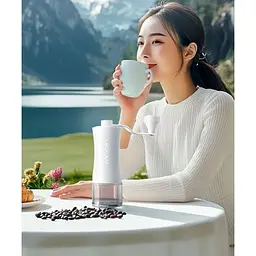 Ручна кавомолка Circle Joy Coffee Grinder CJ-SMDJ01 White [129240] - мініатюра 4