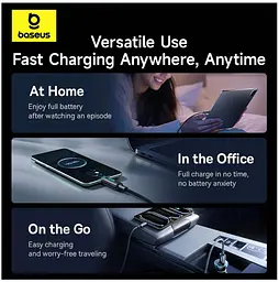 Кабель Baseus Lit Button-Control Fast Charging Data Cable USB-A to USB-C 2m з індикатором (P10379002121-01) - мініатюра 7