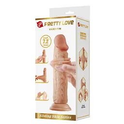Фалоімітатор Pretty Love Quentin 7.2" 18.4 см (тілесний) - мініатюра 11