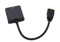 Перехідник HDMI M -> VGA F (з аудіо інтерфейсом), кабель 20см. OEM - мініатюра 4