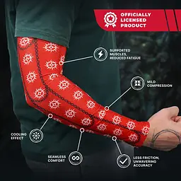 Геймерський рукав Diablo IV Cathedral of Light (Діабло) безшовний S Червоний - мініатюра 5
