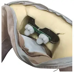 Масажер-подушка U-Shaped Pillow масажер для шиї спини USB Бежевий - мініатюра 4