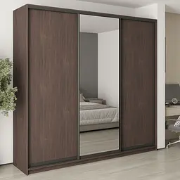 Шафа-купе тридверна MebelStar Комбо BG 2ДСП/Дзеркало 250x45x240 см Дуб рістрето (MBS-9715)