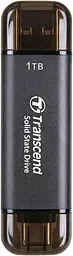 Портативний SSD накопичувач Transcend ESD310C 1TB (TS1TESD310C) 2 інтерфейси USB-C + A сірий - мініатюра 2