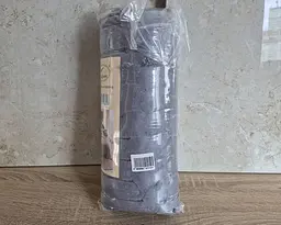 Плед-покривало Koloco королівський шарпей 1-152 смужка 5 см 200х230 сіро-синій - мініатюра 5