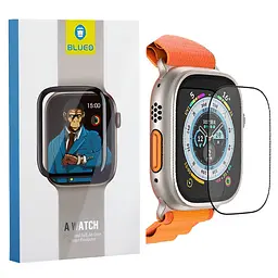Захисне 2.5D скло Blueo Corning Gorilla Glass для Apple Watch Ultra / Ultra 2 49mm Чорний