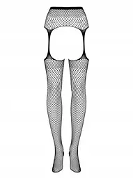 Колготки Obsessive Garter S815 з імітацією панчох S-L чорні - мініатюра 3