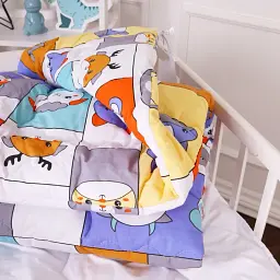 Набір дитячий MirSon зима Kids Time 20-0039 Zoo alphabet 110x140 см бавовна: ковдра з подушкою (2200009671234) - мініатюра 5