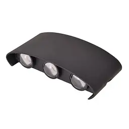 Підсвітка Brille LED фасадна IP65 AL-264/6х1W BK