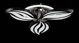 Люстра стельова LED Splendid Ray LK23/3, 80W, чорний/білий, сучасний стиль з пультом, димер