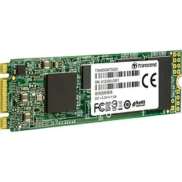 Накопичувач SSD Transcend MTS820S M.2 2280 SATAIII 3D TLC 480GB (TS480GMTS820S) - мініатюра 2