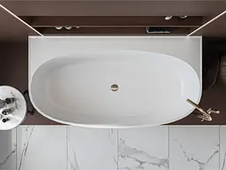 Ванна Miraggio Anna 1600x850 глянсова 0001610 Білий - мініатюра 5