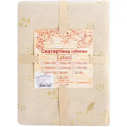 Скатертина новорічна Lefard Home Textile Lazzara lurex гобеленова 300х140 см(716-190) - мініатюра 4