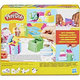 Набір для творчості з масою для ліплення Hasbro Play-doh Набір подарунків для вечірки (G0525) - мініатюра 2