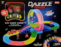 Автотрек Magic Tracks Dazzel на радіокеруванні, світний трек із машинкою, гнучка траса - мініатюра 7