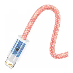 Дата кабель USB 2.0 AM to Lightning 1.0m 2.4A orange Baseus (CALD000407) - мініатюра 3