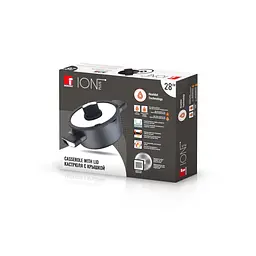 Каструля з кришкою Bergner Ion plus 28 см 6 л (BG-35912-BK) - мініатюра 5