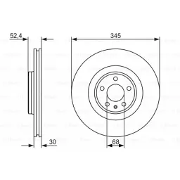 Гальмівний диск Bosch 0 986 479 747 - мініатюра 5