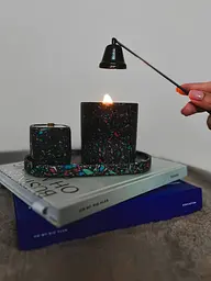 Парфумована свічка Choice Aroma Encens d'église чорна 50 г - мініатюра 6