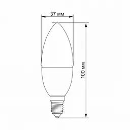 LED лампа VIDEX C37e 3.5W E14 3000K - мініатюра 3