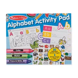 Набір для творчості Melissa & Doug Альбом розмальовок та наліпок Алфавіт (MD8563)