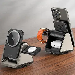 БЗП Borofone BQ30 Wide 3in1 15W Metal gray - мініатюра 8