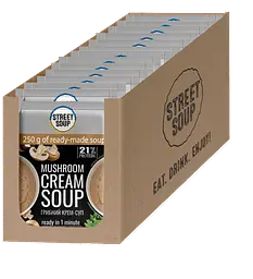 Крем-суп грибний швидкого приготування Street Soup у саше, набір 28 шт.