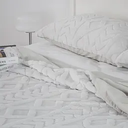 Покривало ТЕП Soft Angora з наволочками сіре 240 x 260 см (4-04885_34649) - мініатюра 3