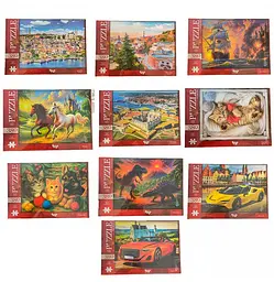 Пазли Danko Toys 380 елементів Різнокольоровий shop (2000999643873)