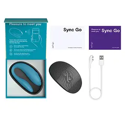Смарт-вібратор для пар We-Vibe Sync GO Turquoise, тревел-кейс - мініатюра 8