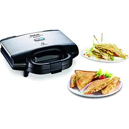 Сендвічмейкер Tefal Ultracompact 700 Вт 1 пластина-сендвіч корпус нержавіюча сталь/пластик чорний (SM155212) - мініатюра 10