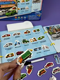 Інтерактивна книга планшет "Транспорт" 36125 "WToys", озвучено українською мовою, звукові ефекти, цікаві факти - мініатюра 4