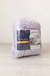Ковдра євро стьобана з мікрофібри Damani 21903 195х210 см бежева - мініатюра 3