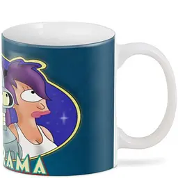 Кухоль GeekLand Футурама Futurama 02.15 Фрай Бендер Ліла.124 330 мл білий - мініатюра 2
