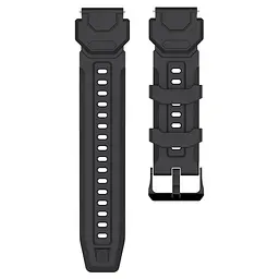Силіконовий ремінець для Смарт-годинника Kospet Tank M1, M1 Pro Black (19590) - мініатюра 4