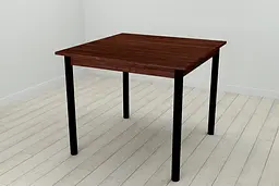 Стіл кухонний Ferrum-decor Агата 75x90x90 Чорний ДСП Венге 16мм (FRD-105602) - мініатюра 4