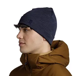 Шапка Buff Merino Heavyweight Beaney Solid Indigo (1033-BU 111170.785.10.00) - мініатюра 4