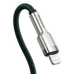 Кабель Baseus Cafule Metal Type-C to Lightning PD 20W (2m) green (CATLJK-B06) - мініатюра 3