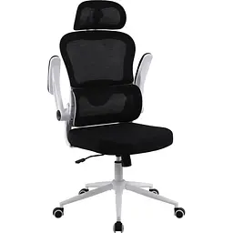 Офісне крісло GT Racer B-5880 White/Black [125609] - мініатюра 3