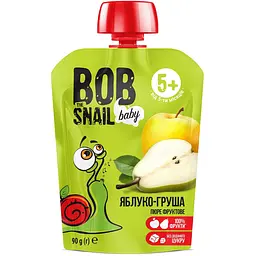 Набір фруктового пюре Bob Snail з різними смаками 900 г (90 г x 10 шт.) - мініатюра 3