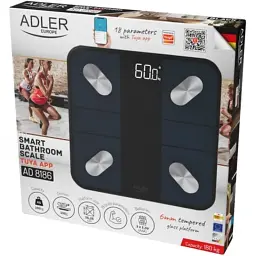 Ваги підлогові Adler AD 8186 black (AD8186B) - мініатюра 3
