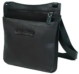 Сумка чоловіча Mykhail Ikhtyar 24х26х3 см Чорний (45041 New black) - мініатюра 3