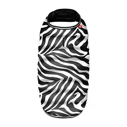 Курточка-накидка для собак WAUDOG Clothes, малюнок "Зебра", XL, А 47 см, B 68-80 см, С 42-52 см - мініатюра 2