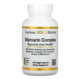 Поддержка печени и желчного Silymarin Complex 120 капсул CGN vit0005149