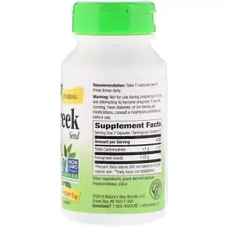 Трави Nature's Way Пажитник, Fenugreek Seed, 610 мг, 100 капсул (NWY-12800) - миниатюра 2