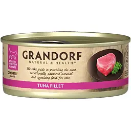 Вологий корм для котів Grandorf Tuna Fillet філе тунця 70 г